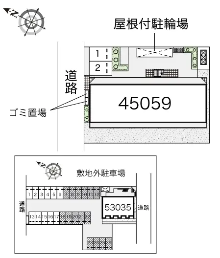 ★手数料０円★所沢市東所沢２丁目 月極駐車場